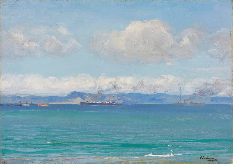Bucht von Tanger von Sir John Lavery