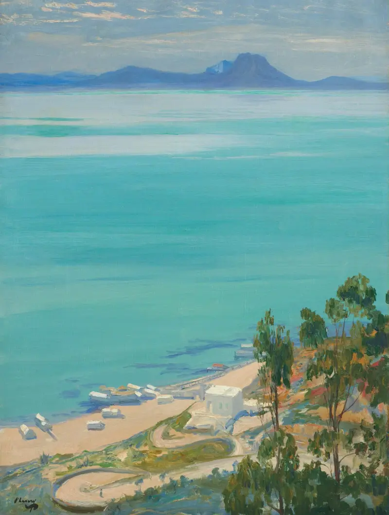 Tunisbukten, morgon av Sir John Lavery