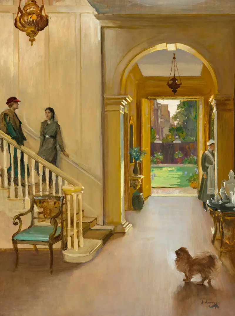 The Hall, Argyll House – A Summer Day av Sir John Lavery