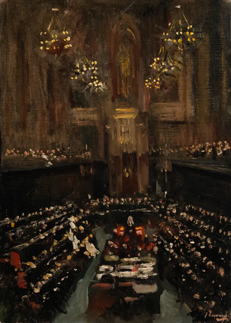 Die Ratifizierung des irischen Vertrags im englischen Oberhaus, 1921 von Sir John Lavery