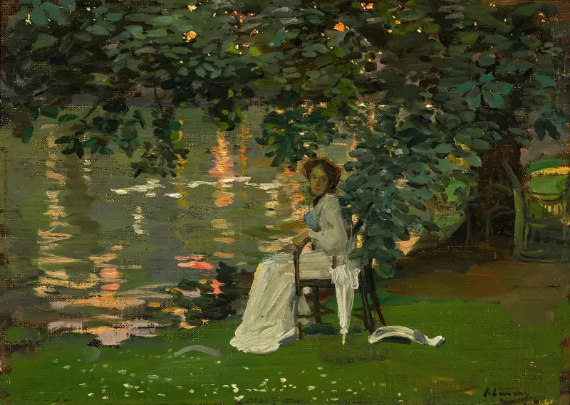 Unter den Bäumen, Ranelagh von Sir John Lavery