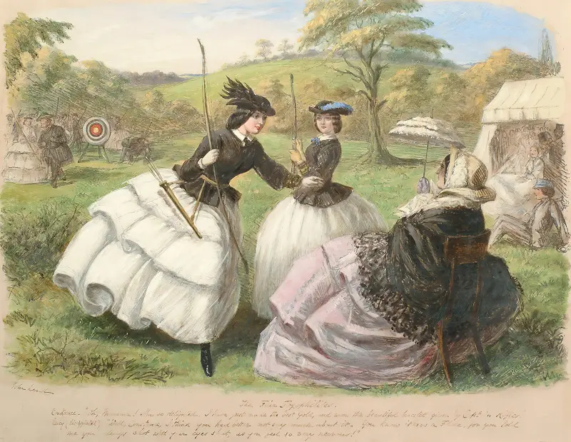 The Fair Toxophilites av John Leech