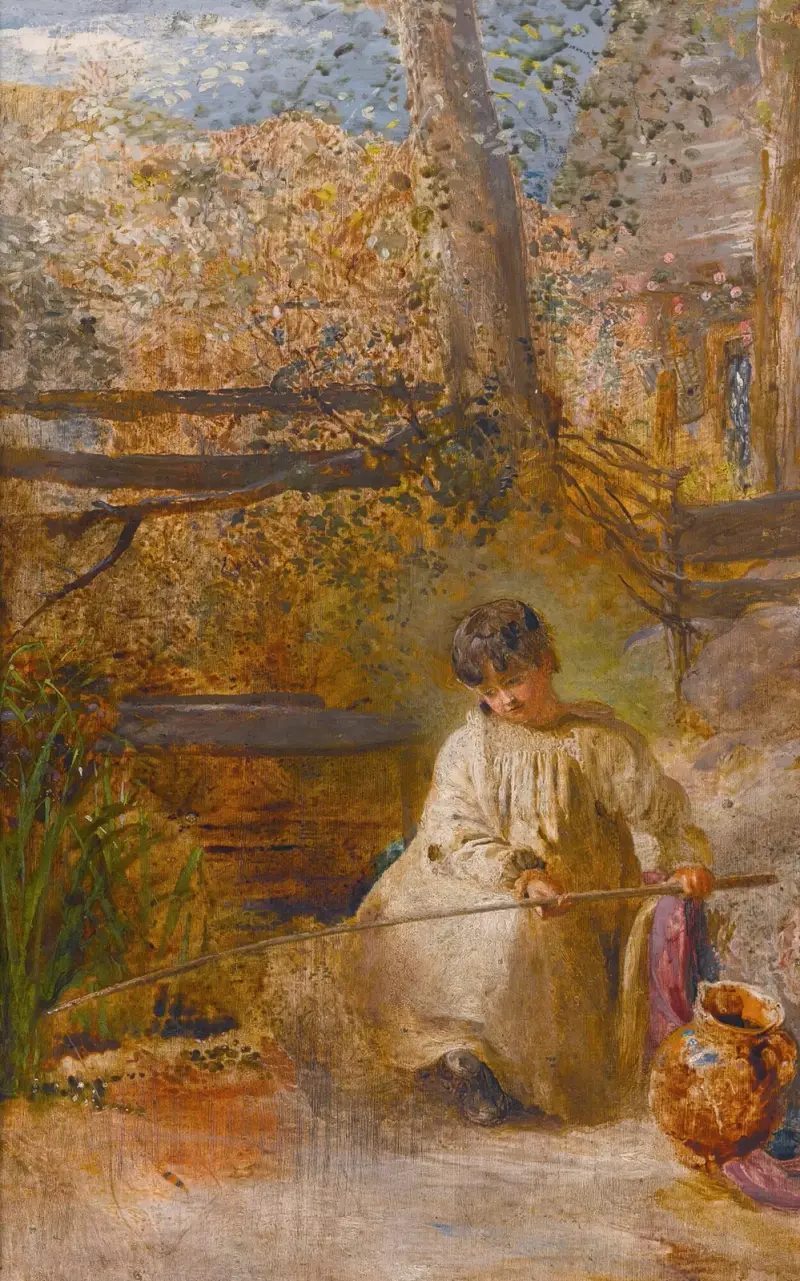 Chlapec na rybách, John Linnell