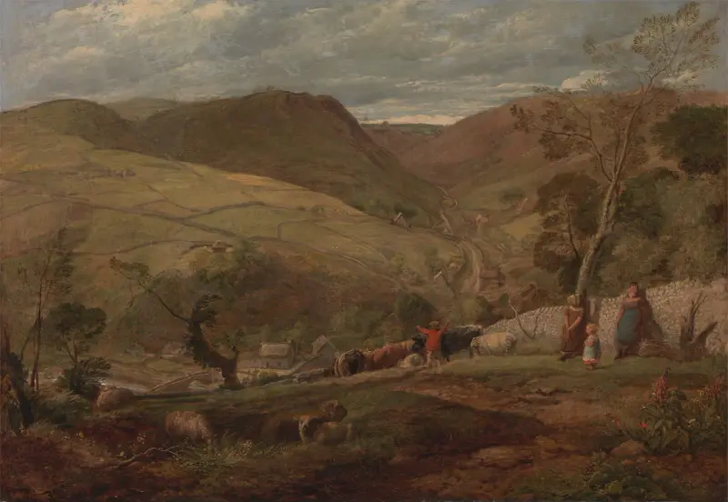 Hanson Toot, widok w Dovedale, John Linnell