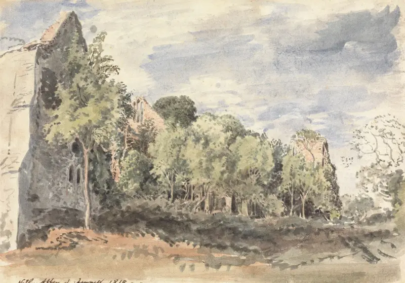 Netley Abbey av John Linnell