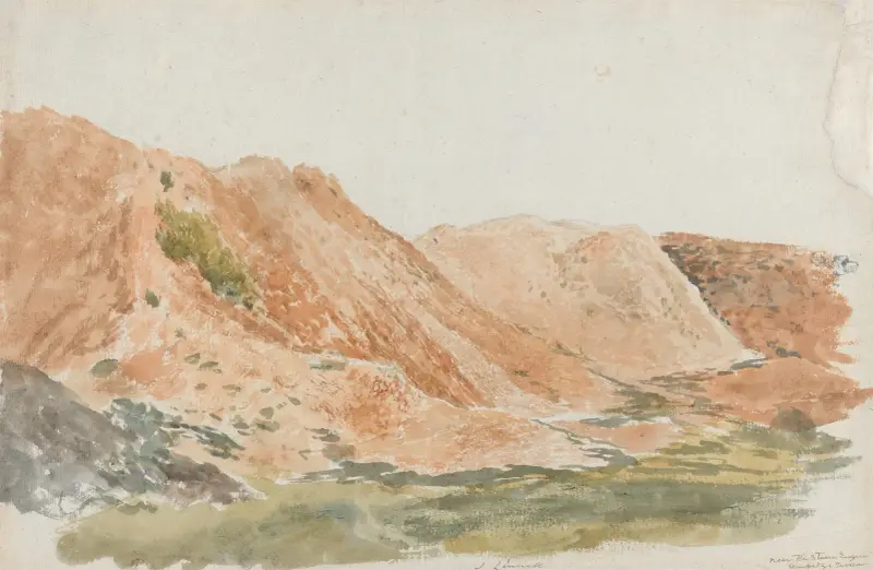 Stenbrott nära Ironbridge (Jordarbeten, Cambridge Terrace) av John Linnell