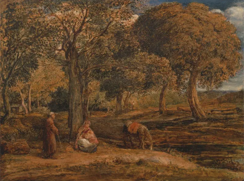The Rest on the Flight into Egypt av John Linnell