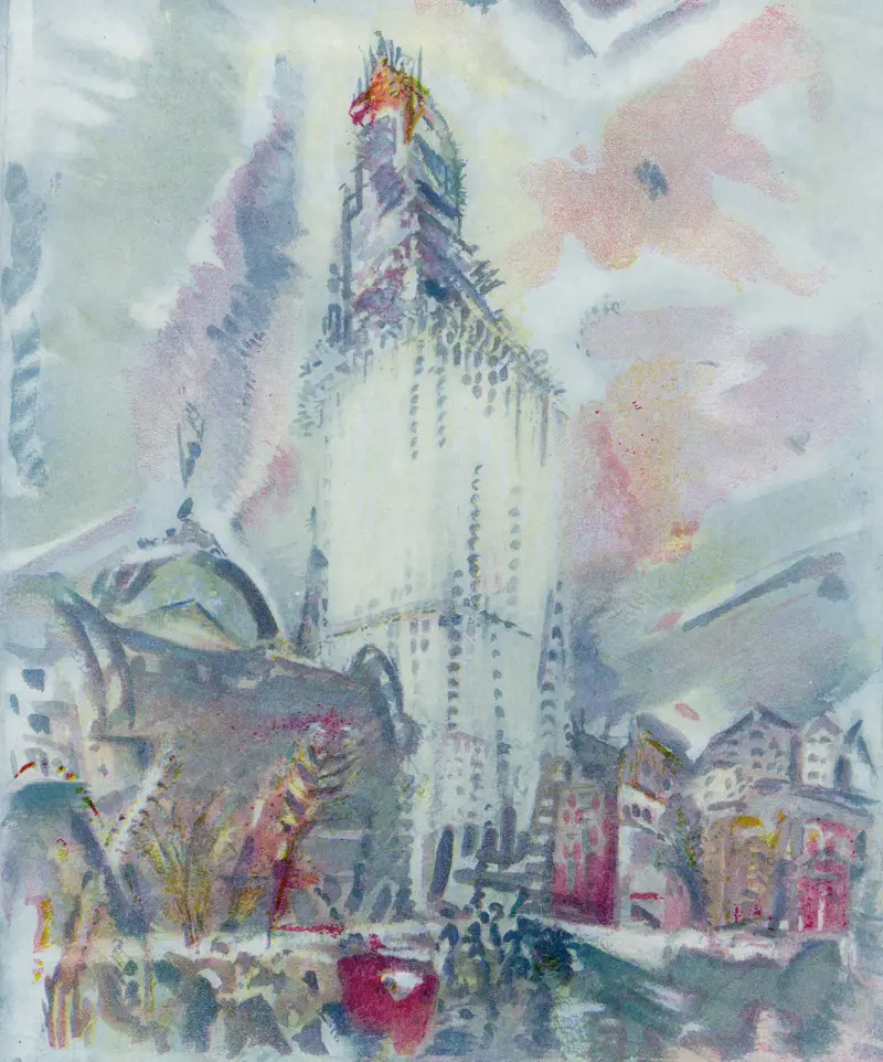 America’s tallest tower, plus some temperament av John Marin