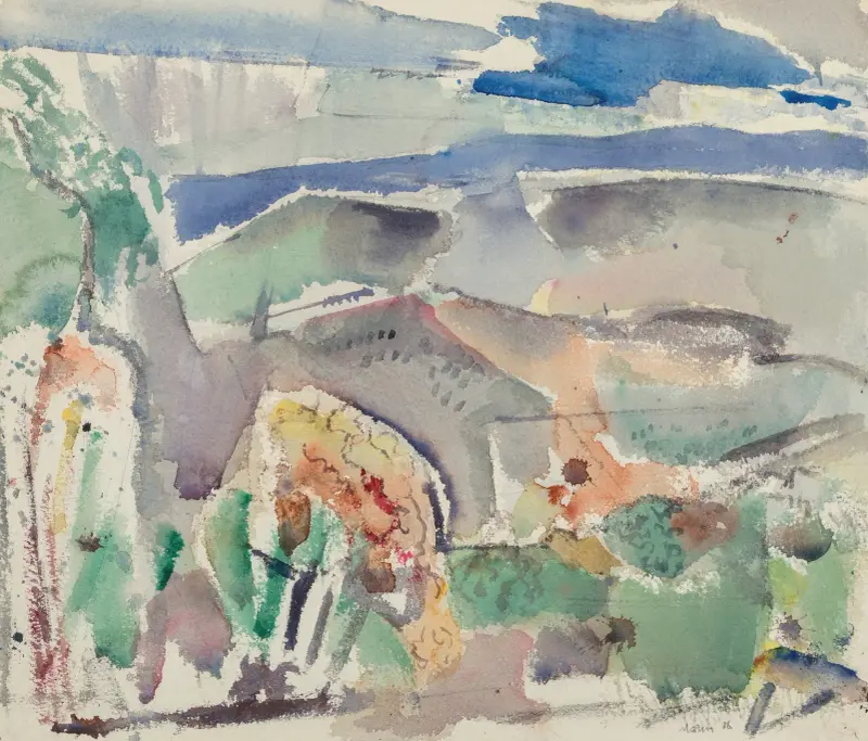 Landscape Forms, Delaware County, Pennsylvania, no. 2 av John Marin
