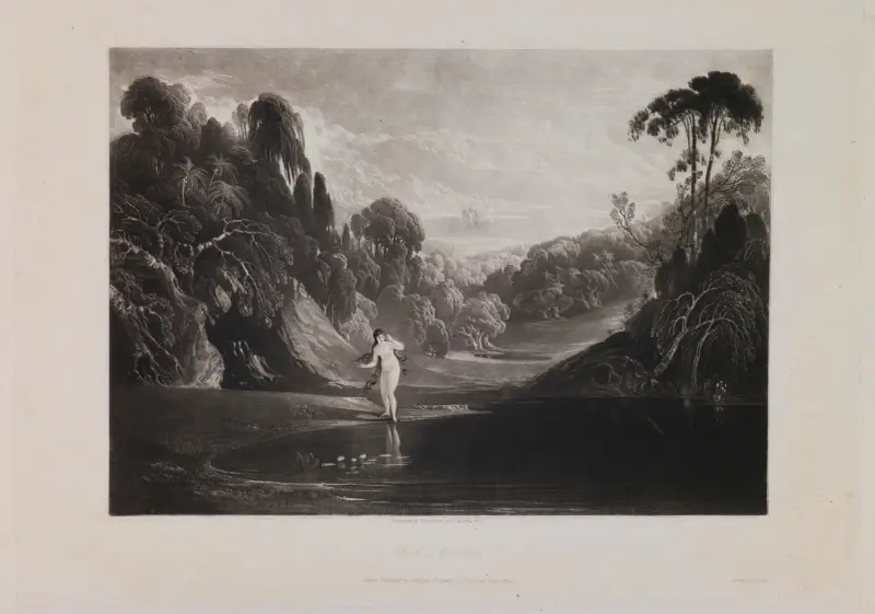 Eve at the Fountain (Book 4, Line 453) av John Martin
