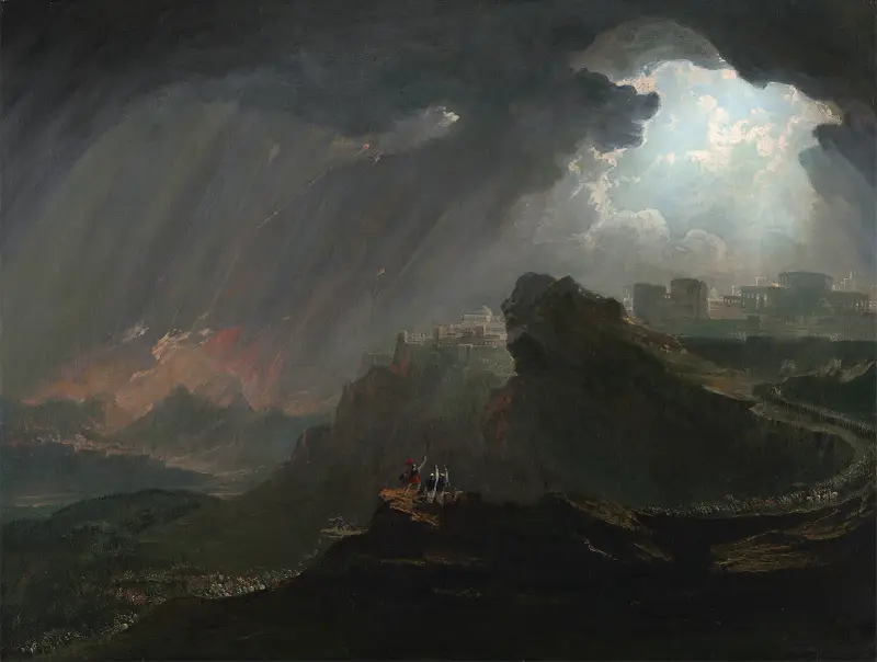 Josua befaller solen att stå still av John Martin