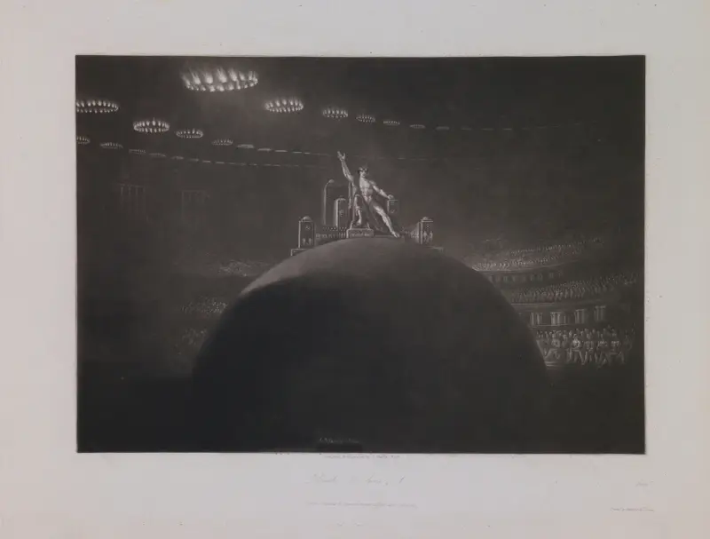 Satan Presiding at the Infernal Council (Book 2, Line 1) av John Martin