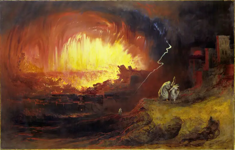 Sodom och Gomorra av John Martin
