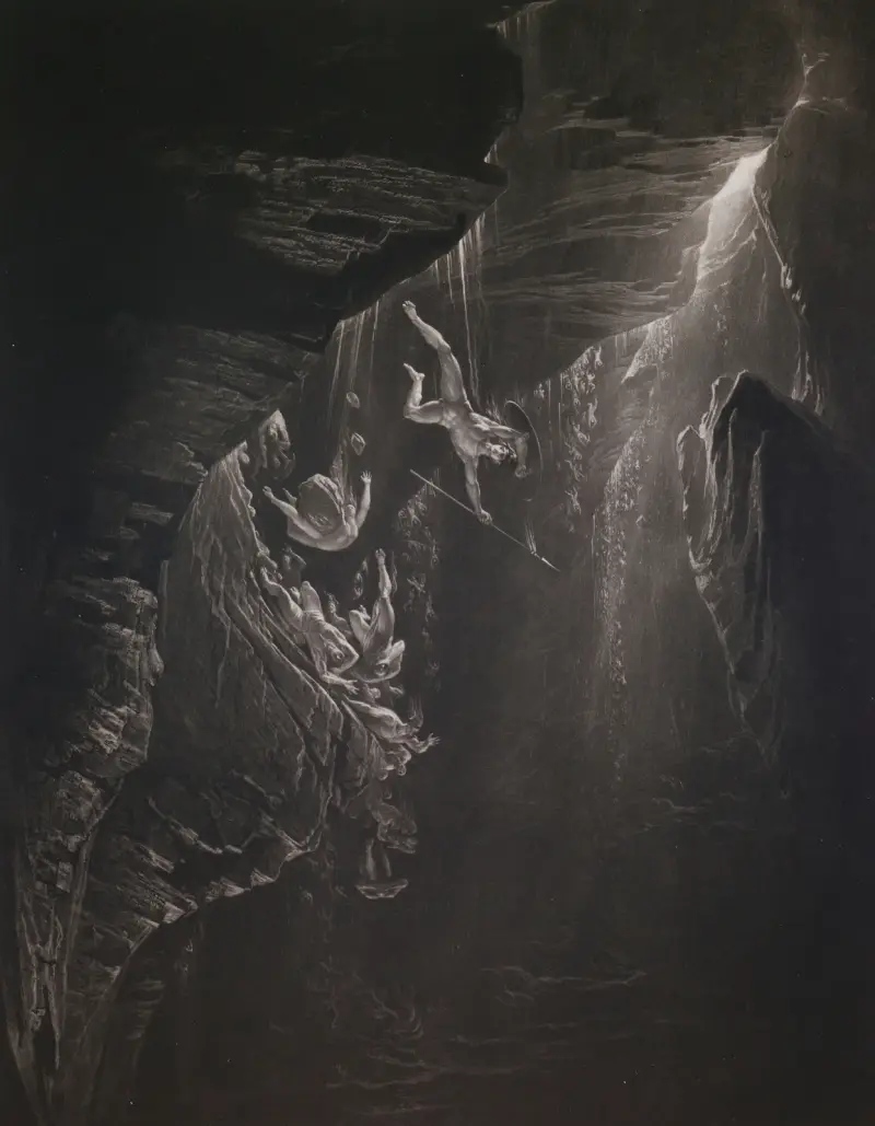The Fall of the Rebel Angels av John Martin