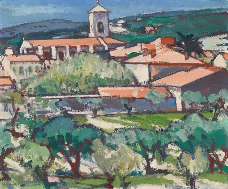 Kirche in Cassis von Samuel John Peploe