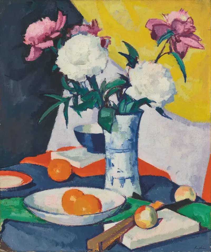 Blumen und Früchte von Samuel John Peploe