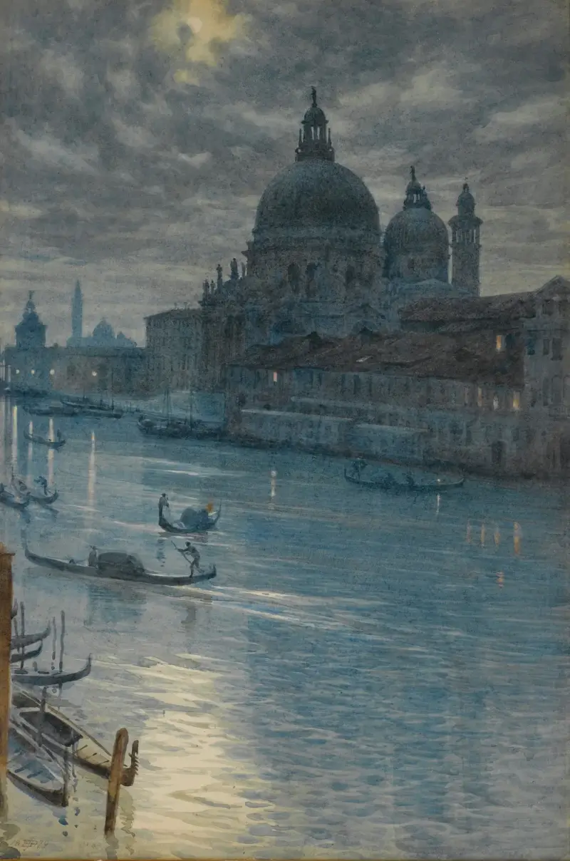 Scena księżycowa, Wenecja, Edward John Poynter