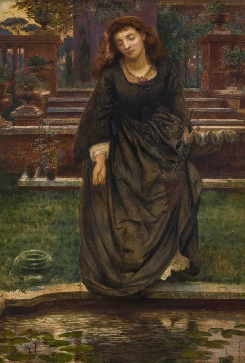 Beware, trust her not, she is fooling thee av Edward John Poynter