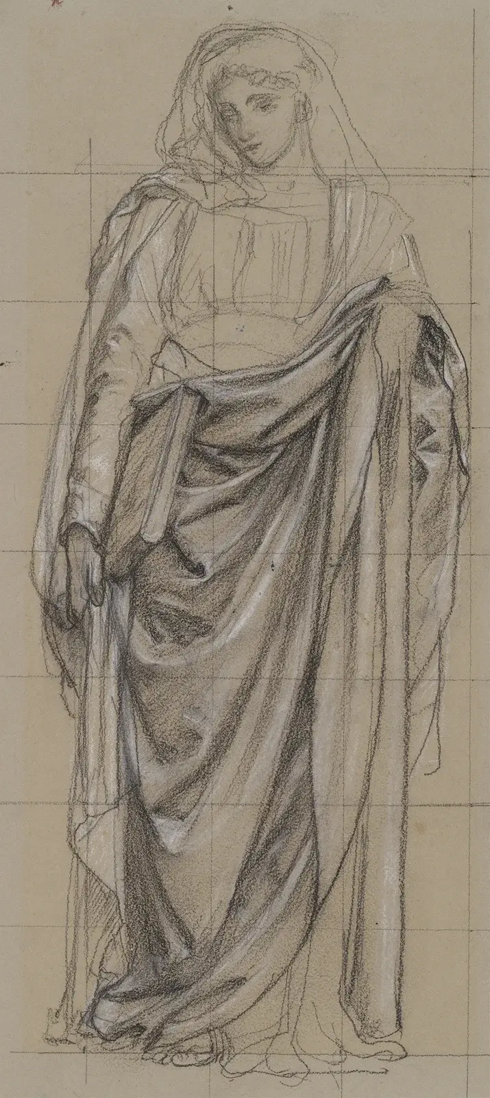 Studie för en allegorisk figur av Religionen av Edward John Poynter