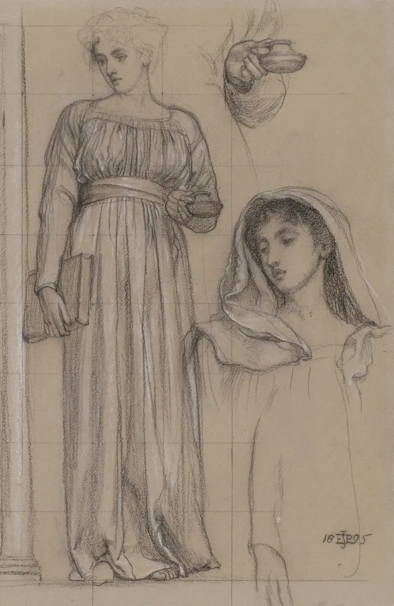 Study for an Allegorical Figure of Religion av Edward John Poynter