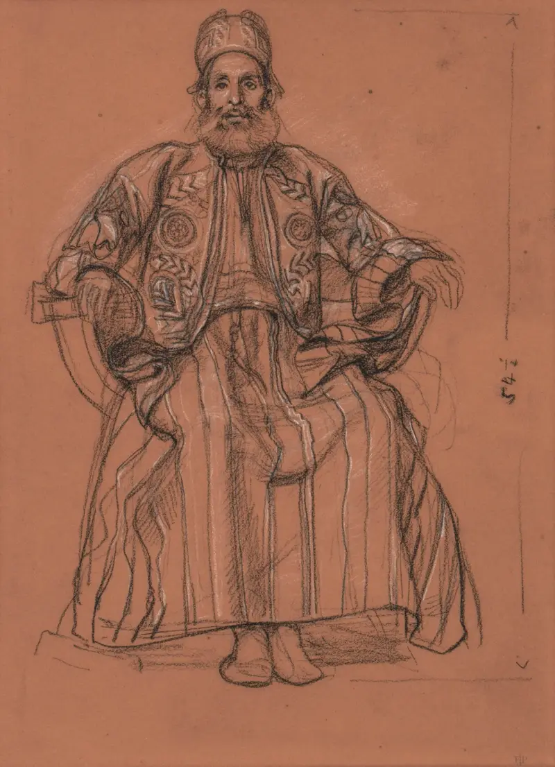 Studie zu König Salomo von Edward John Poynter