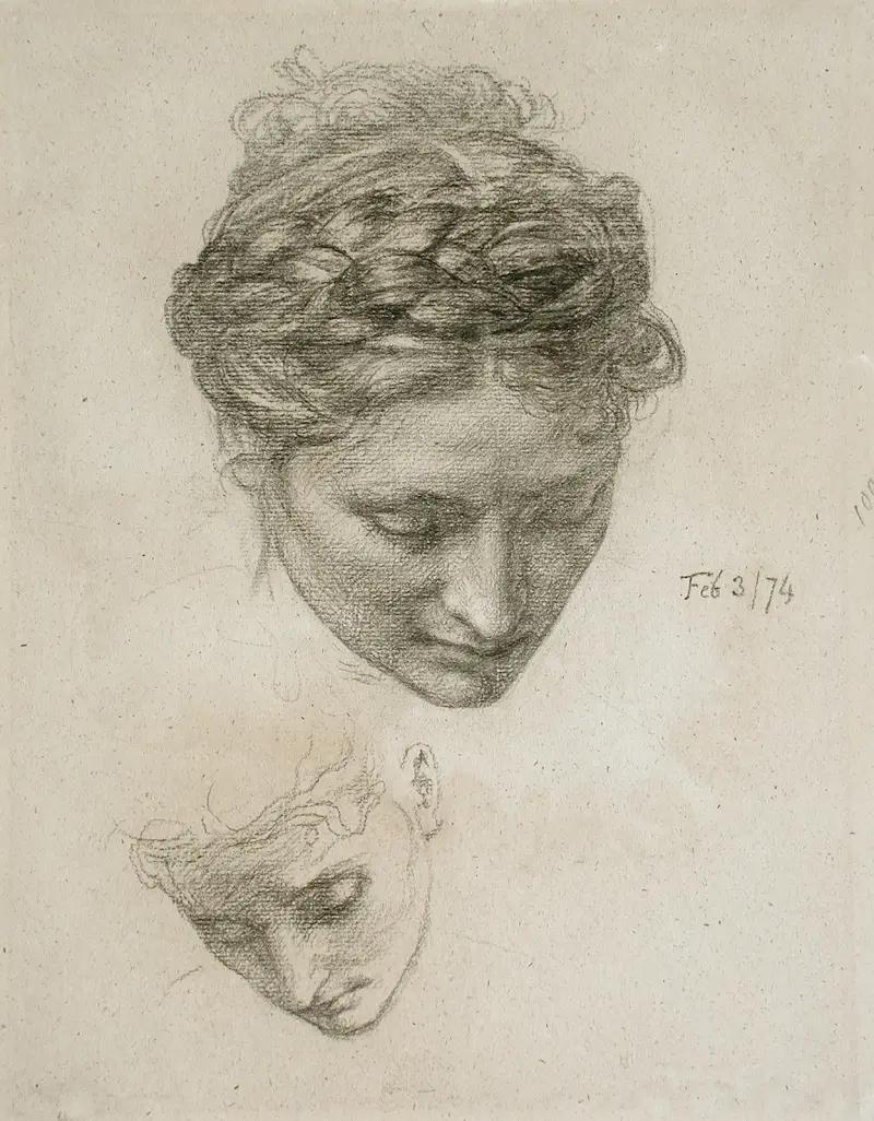 Studie av två huvuden av Edward John Poynter