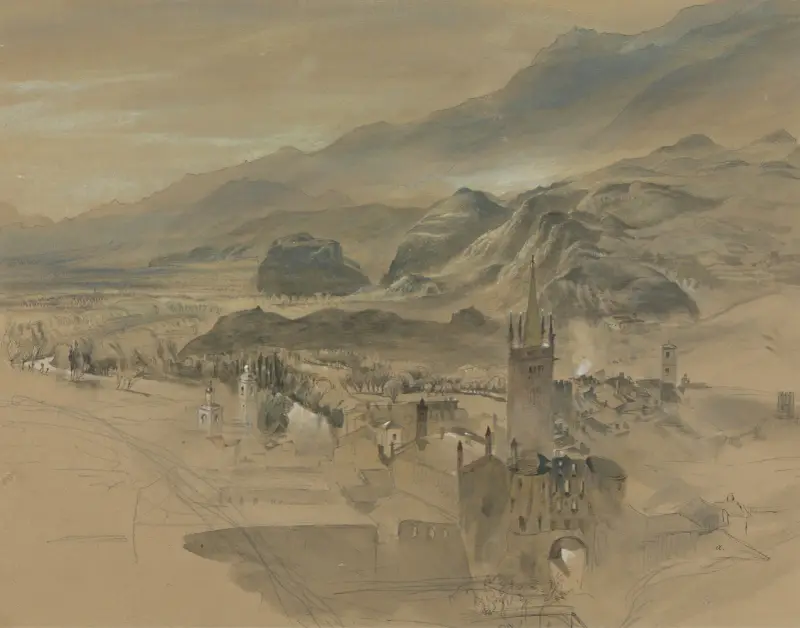 A View of Susa, Italy, from the West av John Ruskin