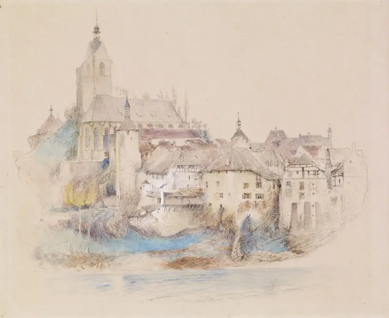 Lauffenburg am Rhein von John Ruskin