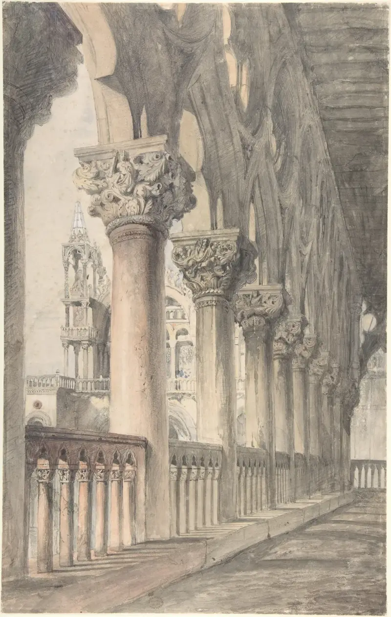 Loggia of the Ducal Palace, Venice av John Ruskin