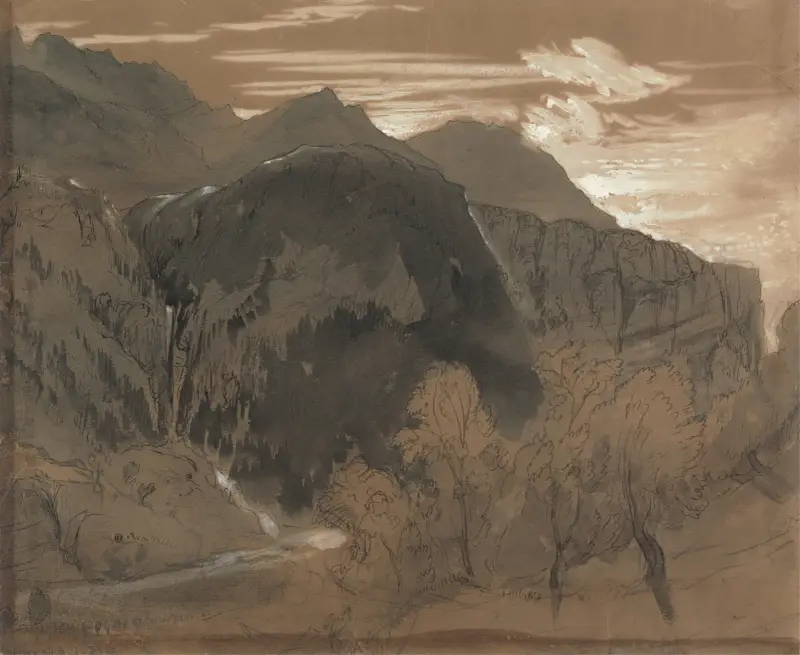 Berglandschaft – Nr. 1 von John Ruskin
