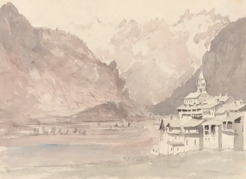 Schweizer Berglandschaft von John Ruskin