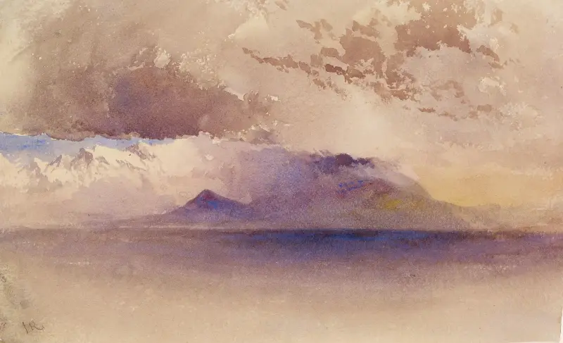 Blick auf den Golf von Neapel und den Vesuv von John Ruskin