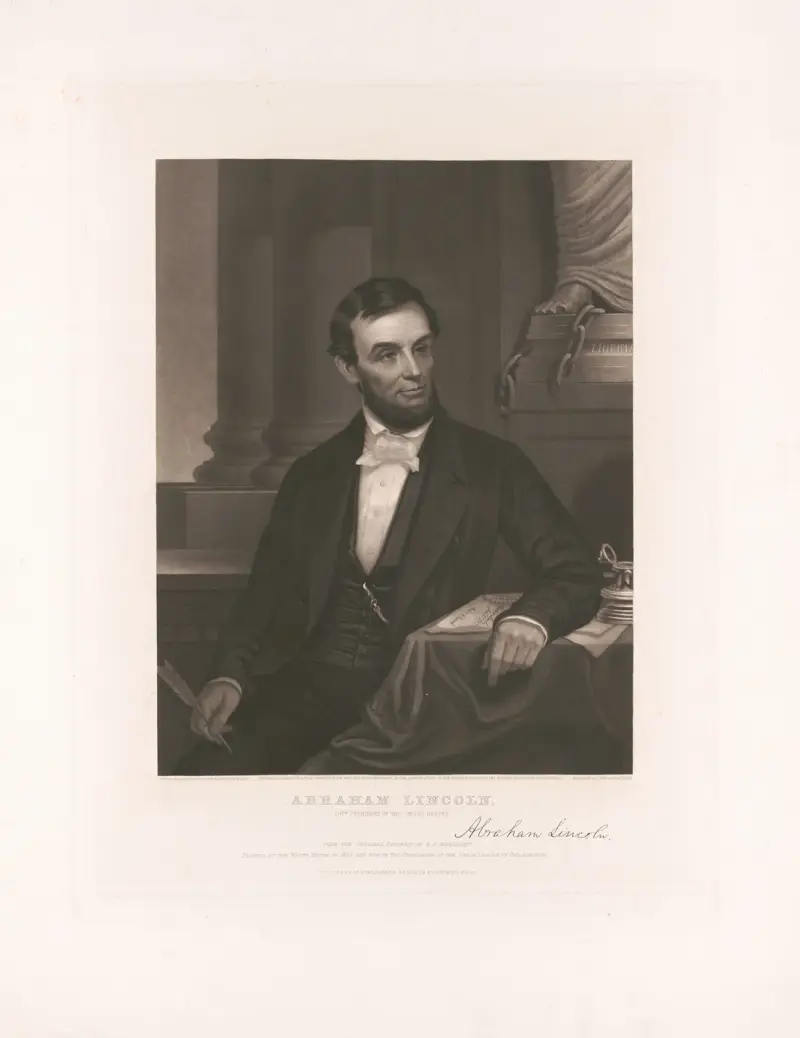 Abraham Lincoln – 16th president of the United States av John Sartain