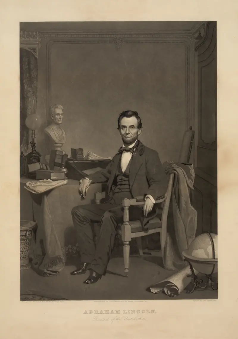 Abraham Lincoln – President of the United States – nr 2 av John Sartain