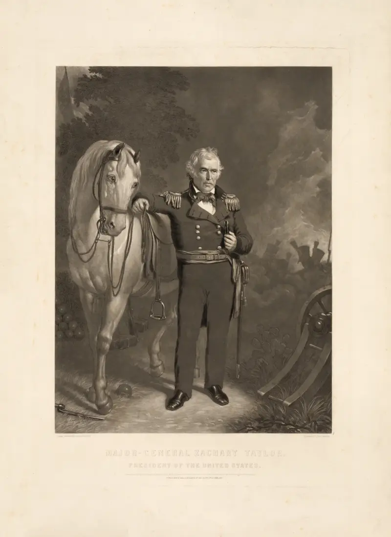 Major General Zachary Taylor – President of the United States av John Sartain