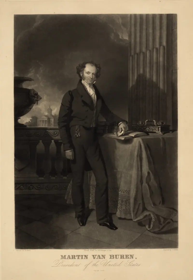 Martin Van Buren, president of the United States av John Sartain