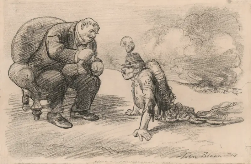 After the war, a medal and maybe a job av John Sloan