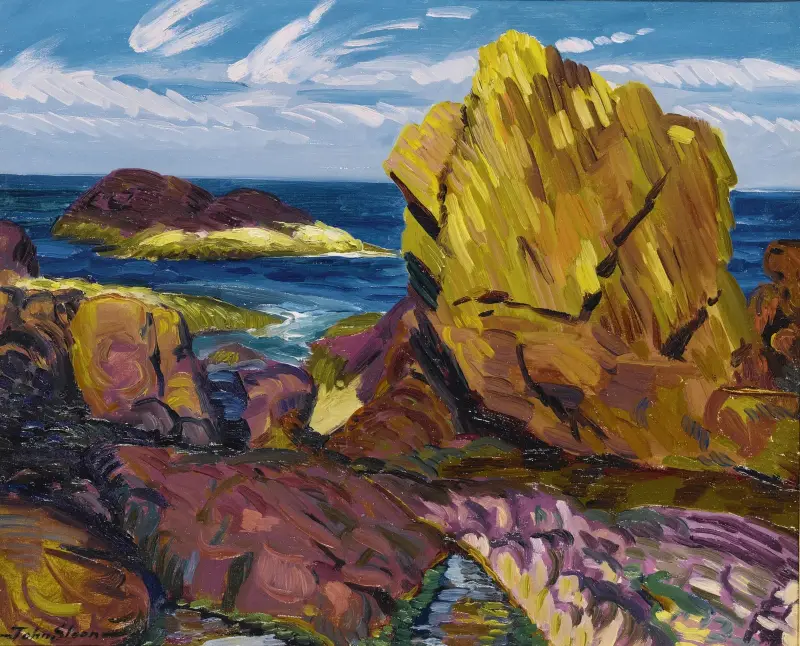 Gelber Felsen, Gloucester von John Sloan