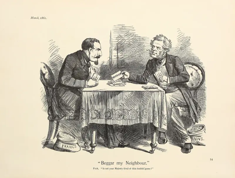 Beggar my Neighbour av Sir John Tenniel