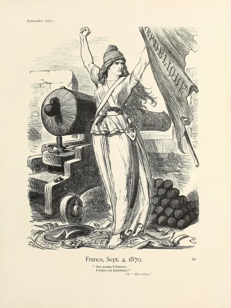 Frankrike, 4 september 1870 av Sir John Tenniel