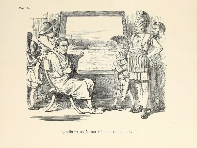 Lyndhurst as Nestor rebukes the Chiefs av Sir John Tenniel