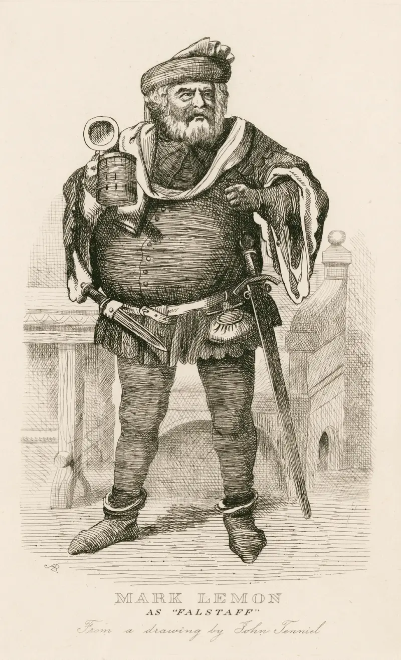Mark Lemon som ”Falstaff” av Sir John Tenniel