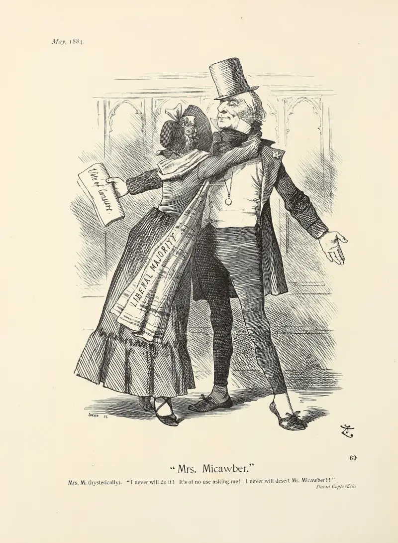 ‘Mrs. Micawber’ av Sir John Tenniel