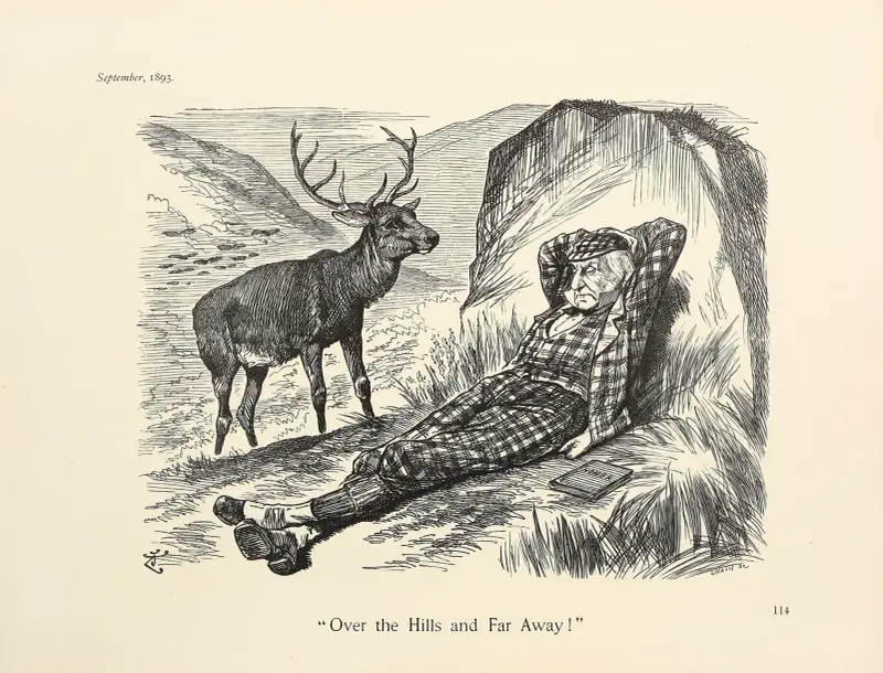 Över bergen och långt bort! av Sir John Tenniel