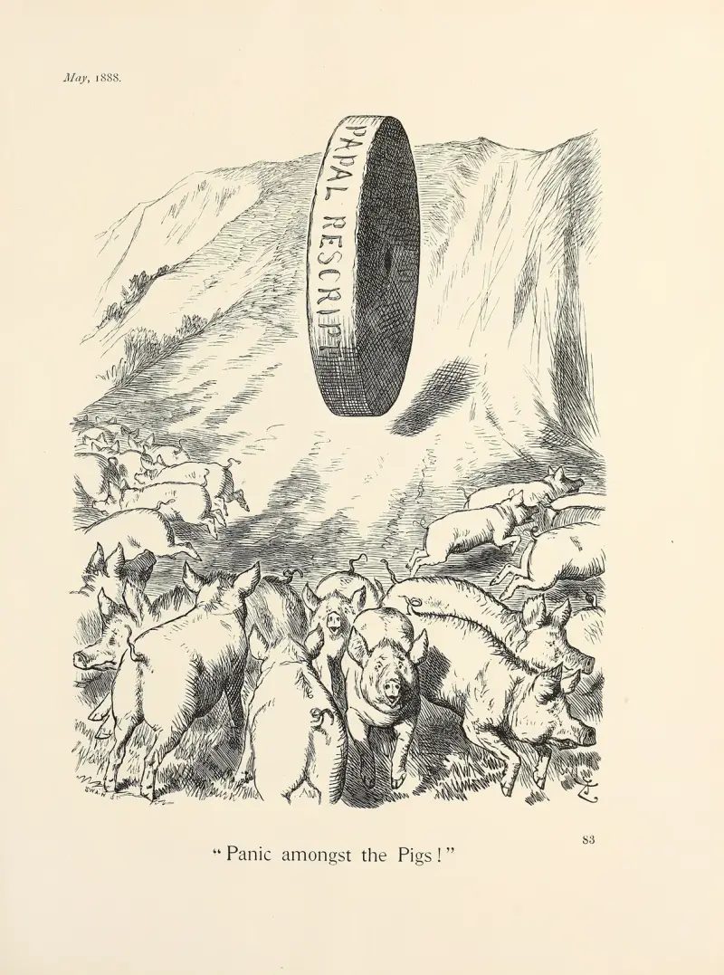 Panik bland grisarna av Sir John Tenniel