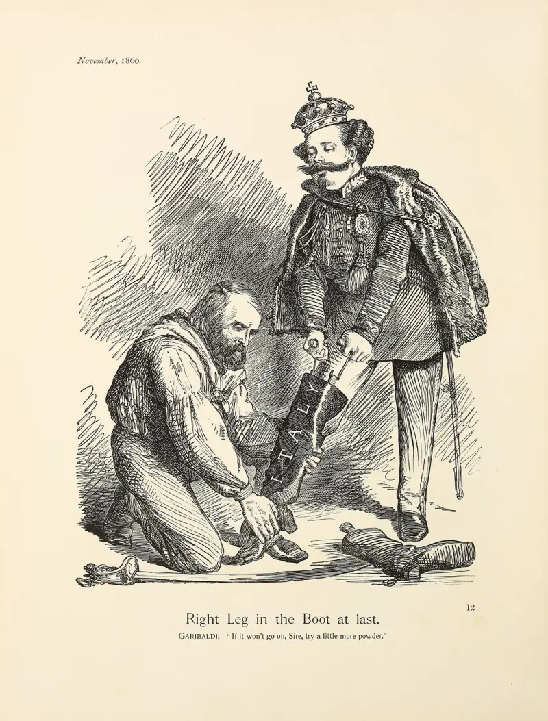 Högerbenet i stöveln äntligen av Sir John Tenniel