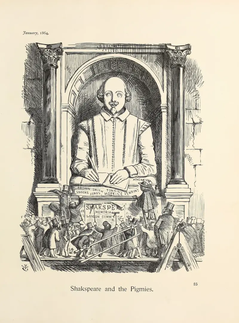 Shakspeare and the Pigmies av Sir John Tenniel