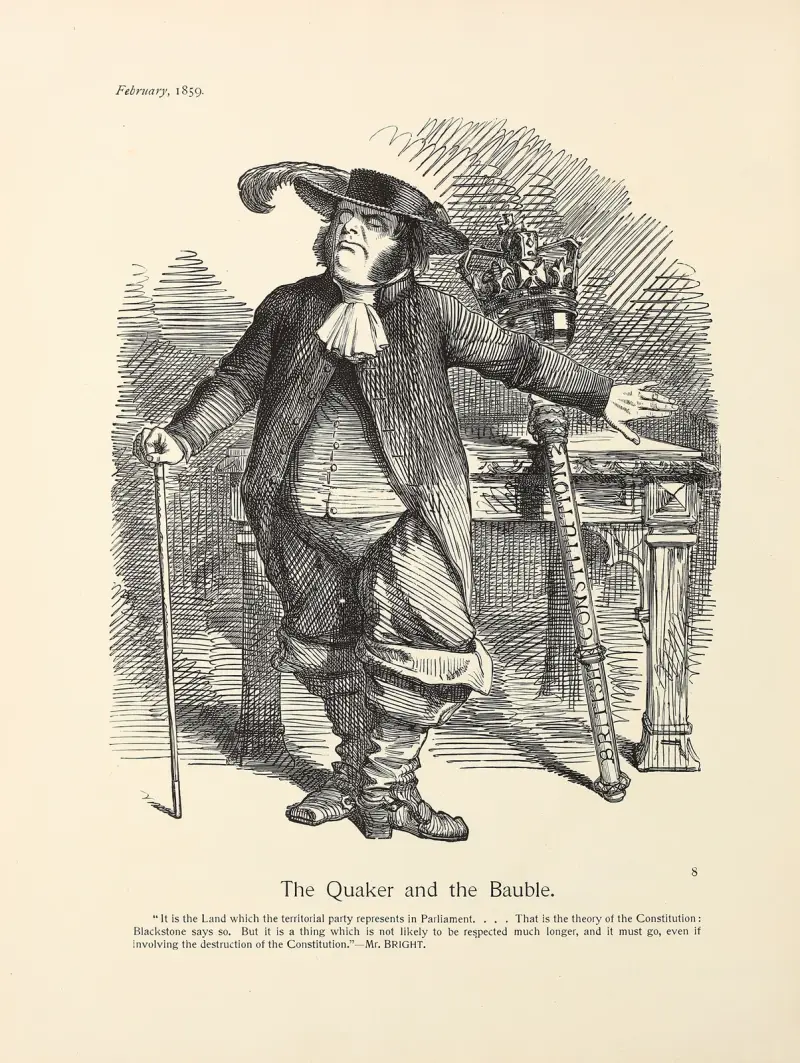 The Quaker and the Bauble av Sir John Tenniel