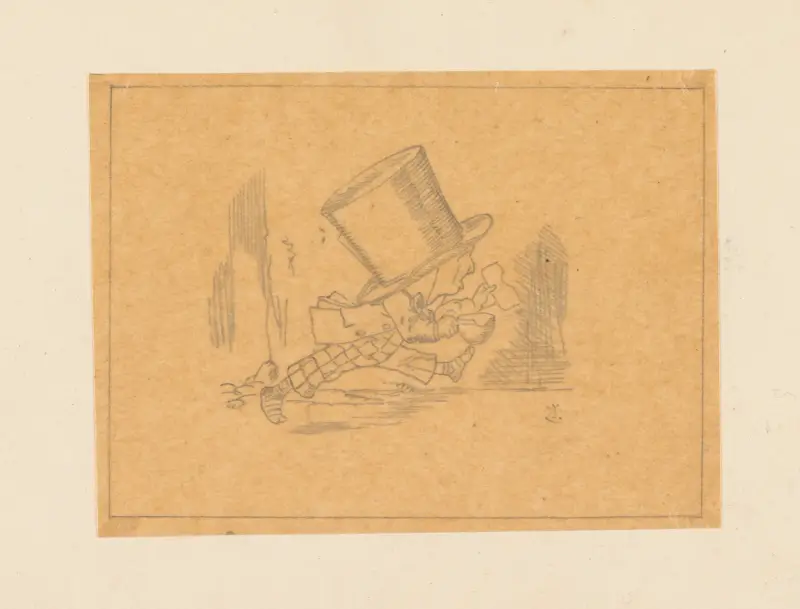 Tracing of the Hatter running av Sir John Tenniel
