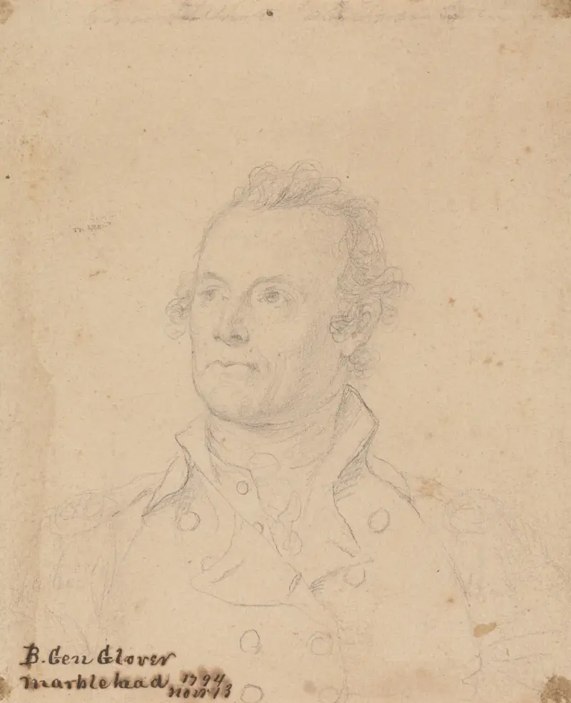 Brigadier General John Glover av John Trumbull